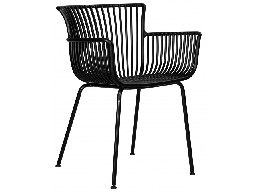 Набор 4 шт Стул обеденный DOBRIN ROSS, черный (B-03) без подушки