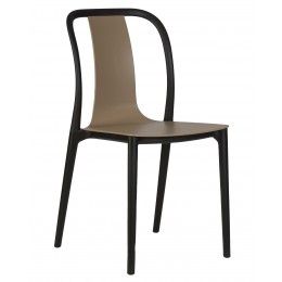 Стул обеденный DOBRIN ADAM, черный/бежевый