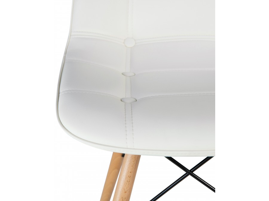 Стул обеденный DOBRIN BENNET, ножки светлый бук, кремовый