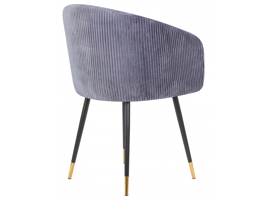 Стул обеденный DOBRIN MARY, серый велюр (1922-19)
