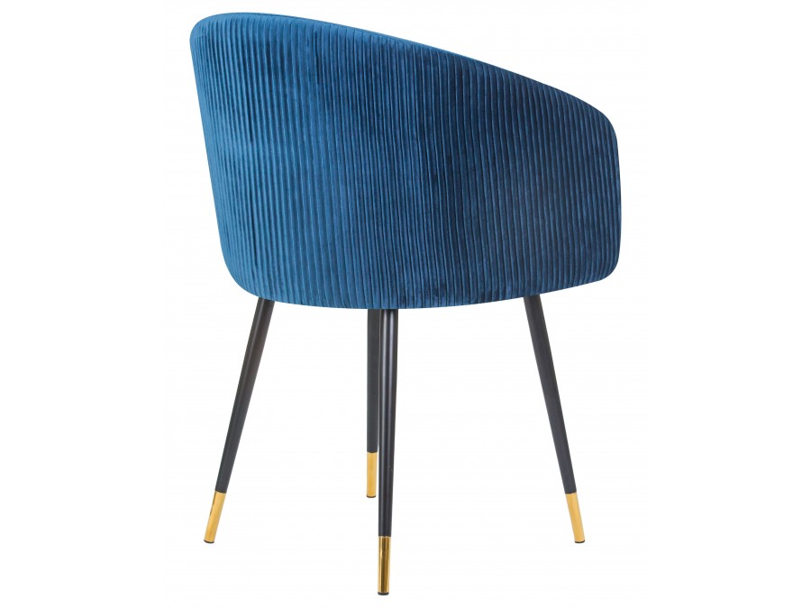 Стул обеденный DOBRIN MARY, синий велюр (1922-20)