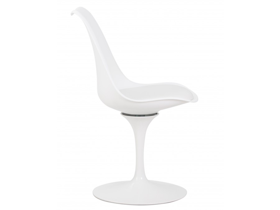 Стул обеденный DOBRIN TULIP, белое основание, цвет белый (W-02)