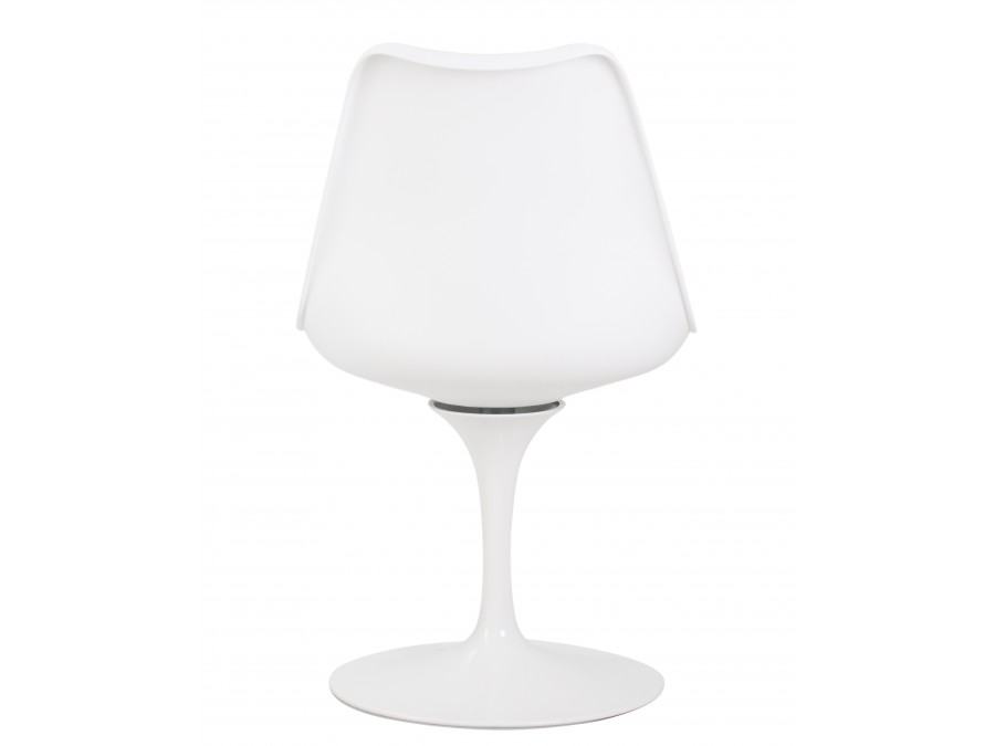 Стул обеденный DOBRIN TULIP, белое основание, цвет белый (W-02)