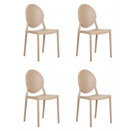 Набор 4 шт Стул обеденный DOBRIN ALBERT, цвет бежевый