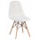 Стул обеденный DOBRIN BENNET, ножки светлый бук, белый