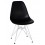 Стул обеденный DOBRIN DSR, ножки хром, цвет чёрный (B-03)