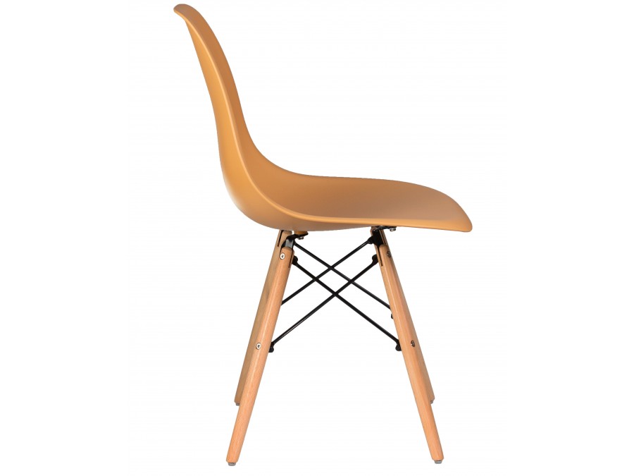 Стул обеденный DOBRIN DSW, ножки светлый бук, цвет персиковый (NX-Y-06)