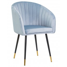 Стул обеденный DOBRIN MARY, серо-голубой велюр (1922-6)