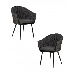 Набор 2 шт Стул обеденный DOBRIN MATILDA, графитовая ткань (LAR-275-21)