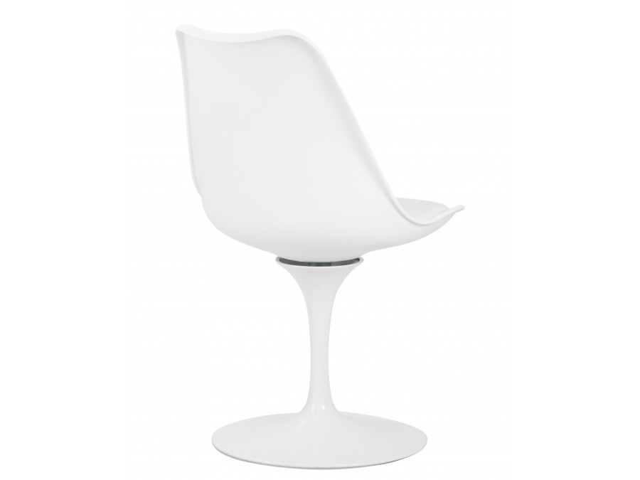 Стул обеденный DOBRIN TULIP, белое основание, цвет белый (W-02)