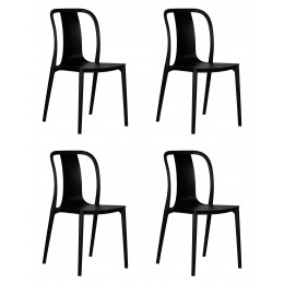 Набор 4 шт Стул обеденный DOBRIN ADAM, черный