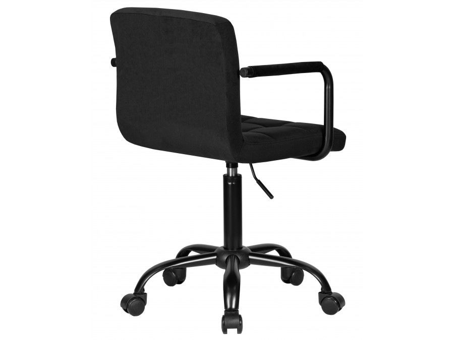 Офисное кресло для персонала DOBRIN TERRY BLACK, черный велюр (MJ9-101)
