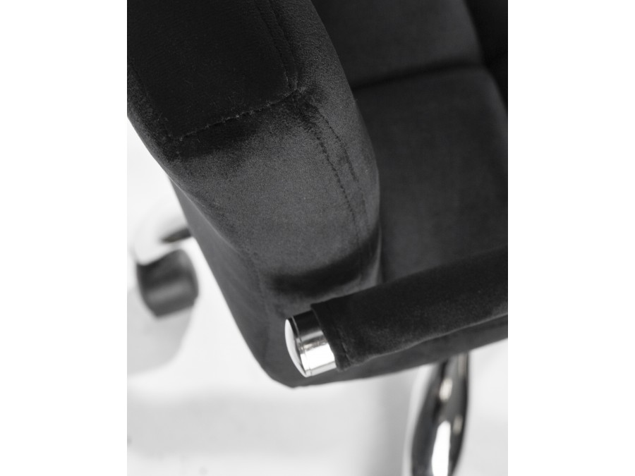 Офисное кресло для персонала DOBRIN TERRY, черный велюр (MJ9-101)