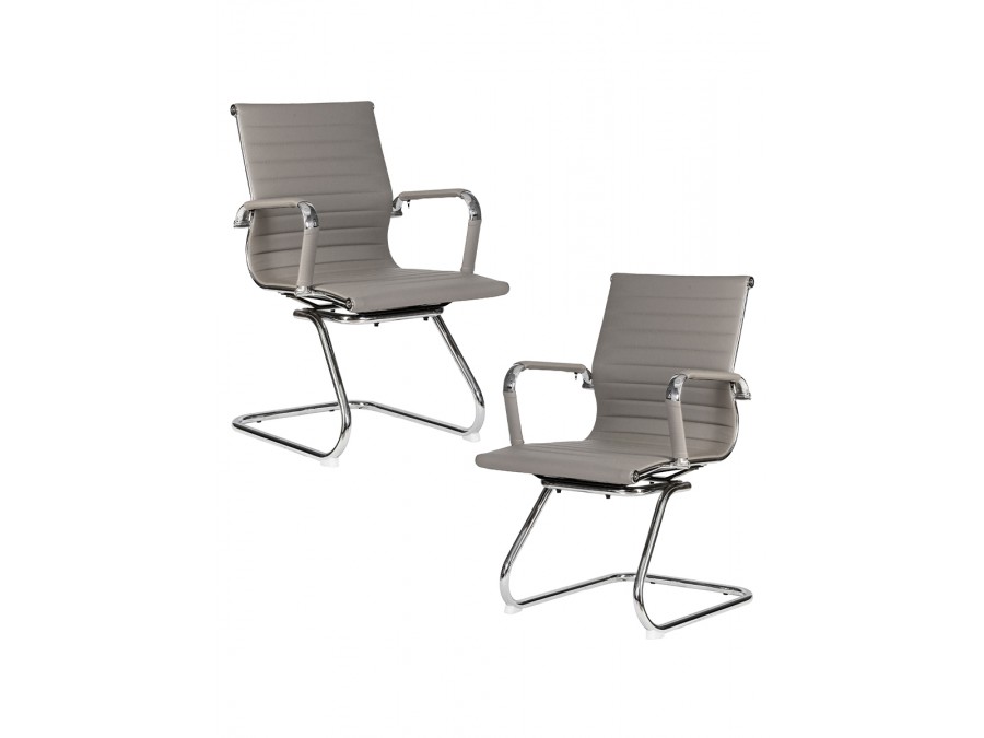 Набор 2 шт Офисное кресло для посетителей DOBRIN CODY, серый