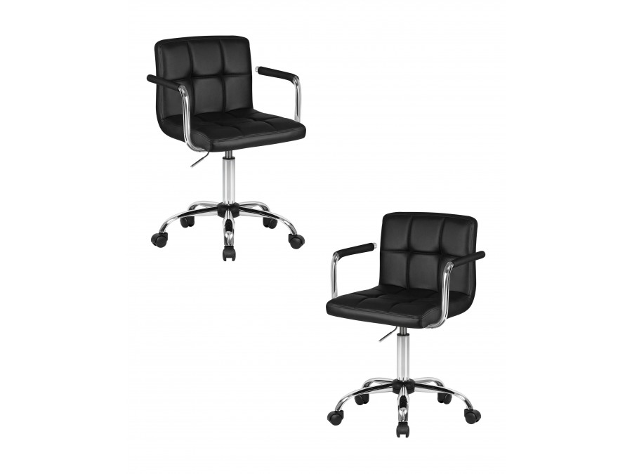 Набор 2 шт Офисное кресло для персонала DOBRIN TERRY, чёрный