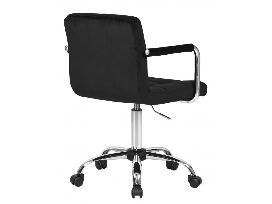 Офисное кресло для персонала DOBRIN TERRY, черный велюр (MJ9-101)