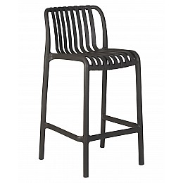 Стул полубарный DOBRIN CHLOE, темно-серый