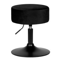 Пуф DOBRIN DANNY BLACK, черный велюр (MJ9-101)