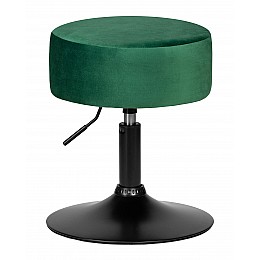 Пуф DOBRIN DANNY BLACK, зеленый велюр (MJ9-88)