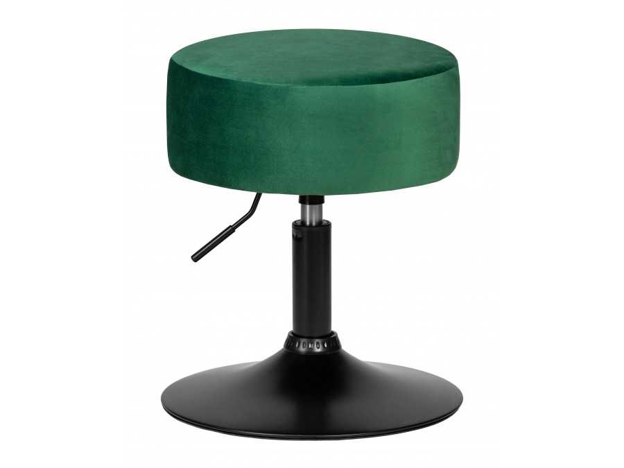 Пуф DOBRIN DANNY BLACK, зеленый велюр (MJ9-88)