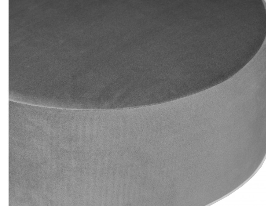 Пуф DOBRIN DANNY BLACK, серый велюр (MJ9-75)