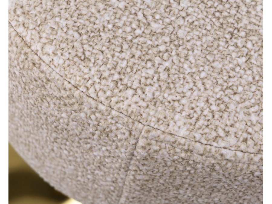 Пуф DOBRIN DANNY GOLD, бежевый твид (LEO26)