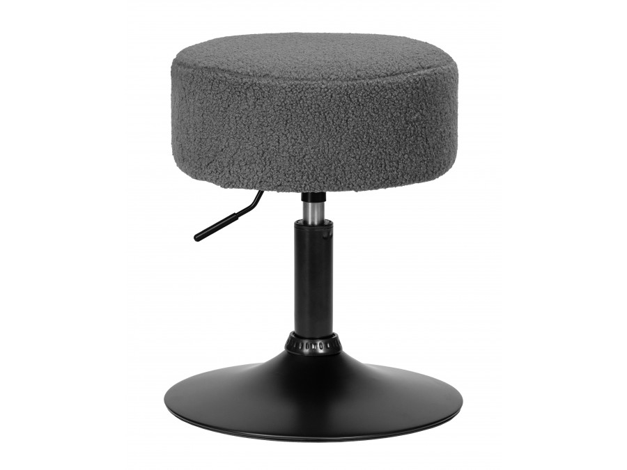 Пуф DOBRIN DANNY BLACK, темно-серое букле (16)