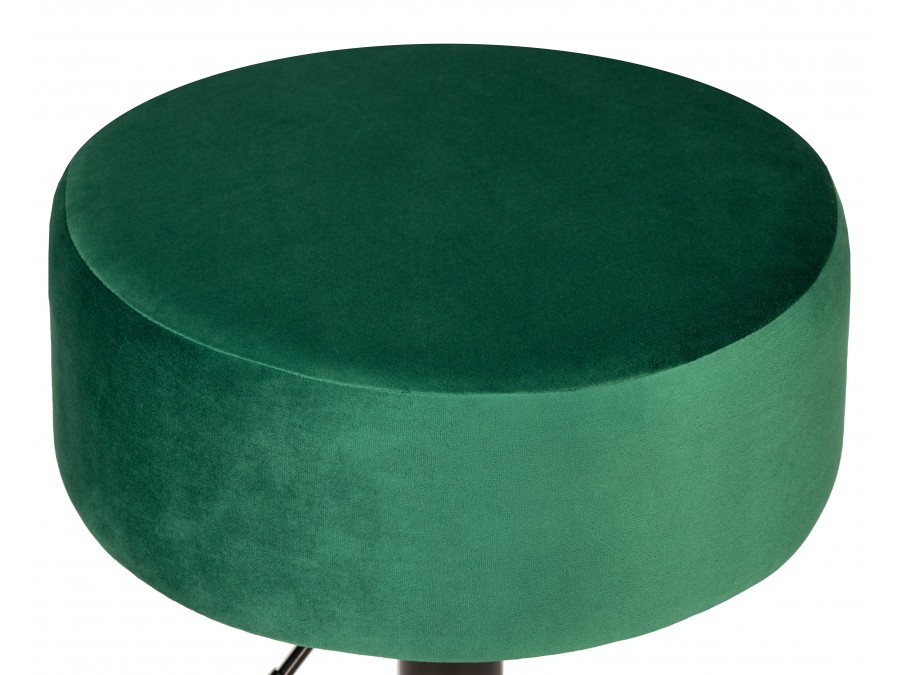 Пуф DOBRIN DANNY BLACK, зеленый велюр (MJ9-88)