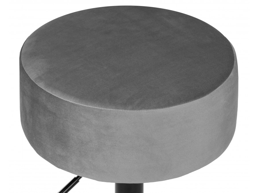 Пуф DOBRIN DANNY BLACK, серый велюр (MJ9-75)