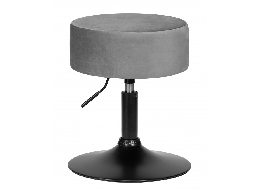 Пуф DOBRIN DANNY BLACK, серый велюр (MJ9-75)