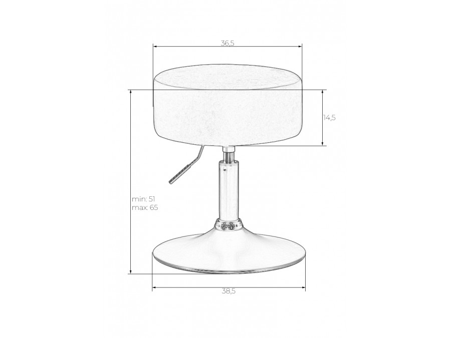 Пуф DOBRIN DANNY GOLD, бежевый твид (LEO26)