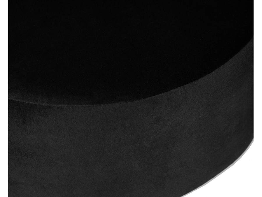 Пуф DOBRIN DANNY BLACK, черный велюр (MJ9-101)