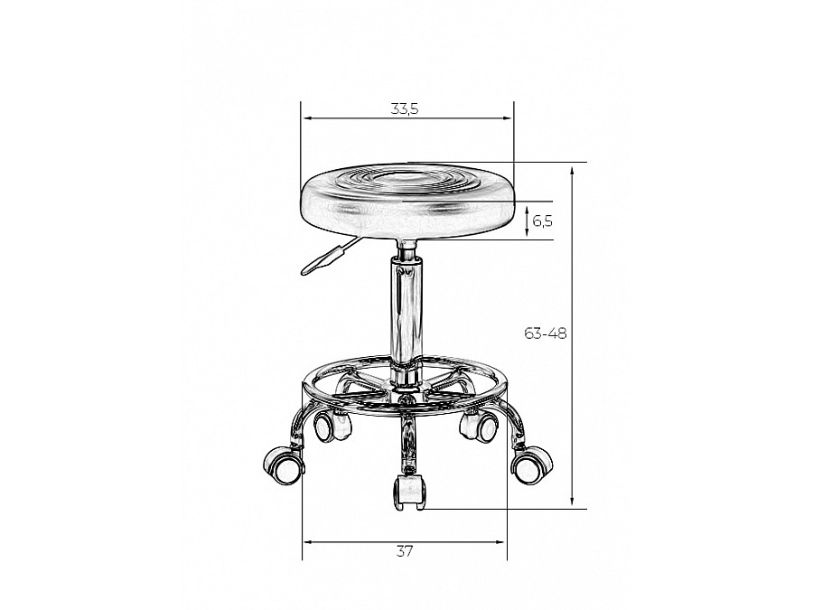 Табурет мастера DOBRIN BILLY, чёрный