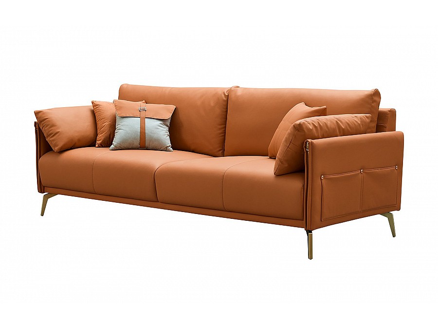Диван CALIFORNIA NAPPA SF002 (3-х местный) коричневый 6606