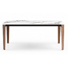 Стол DT8843CW (180) белый мрамор керамика