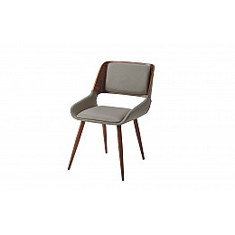 Стул JY1869 серый PU#047/орех/металл