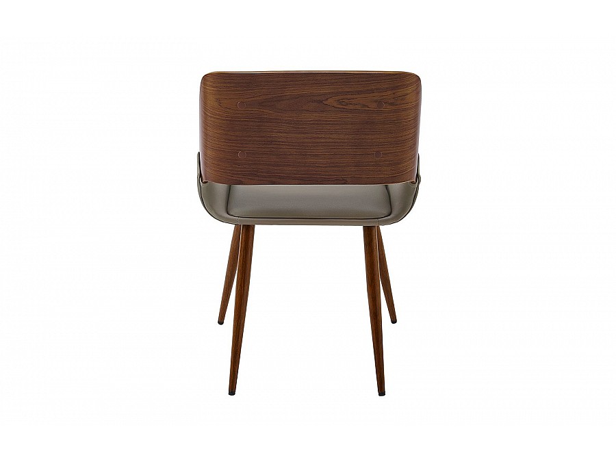 Стул JY1869 серый PU#047/орех/металл