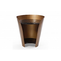 Стол журнальный ET6123 (D48,6) закаленное стекло/бронзовый