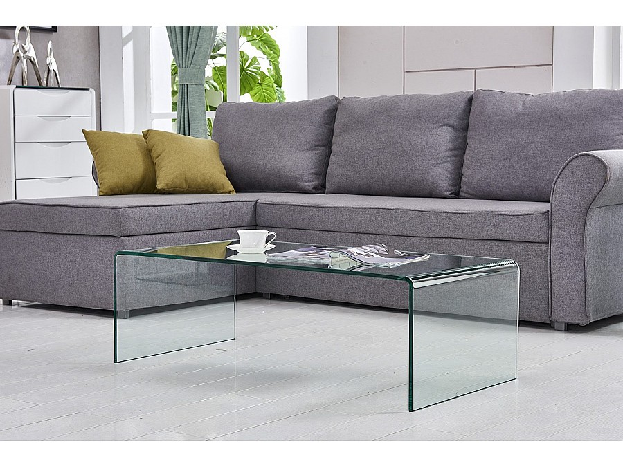 Стол журнальный F-006K прозрачный