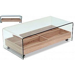 Стол журнальный F-GW606 прозрачный