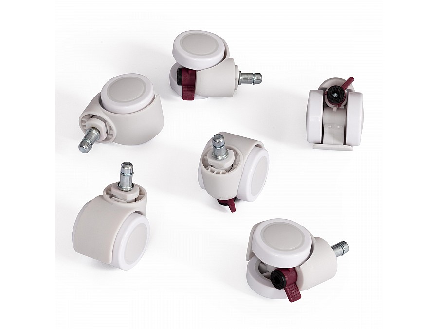 Набор серых роликов ПУ с отключ. блокировкой, 6 штук, D11