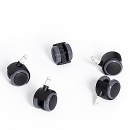 Набор роликов для металл крестовины, ПУ для паркета/ламината, 5 штук, D11