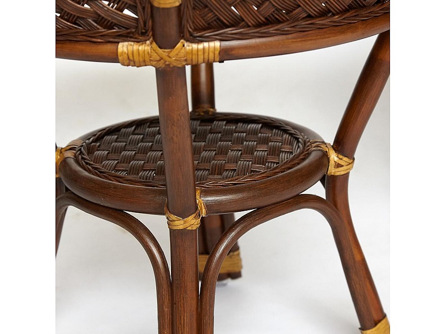 Комплект террасный ANDREA (стол кофейный со стеклом + 2 кресла + подушки)