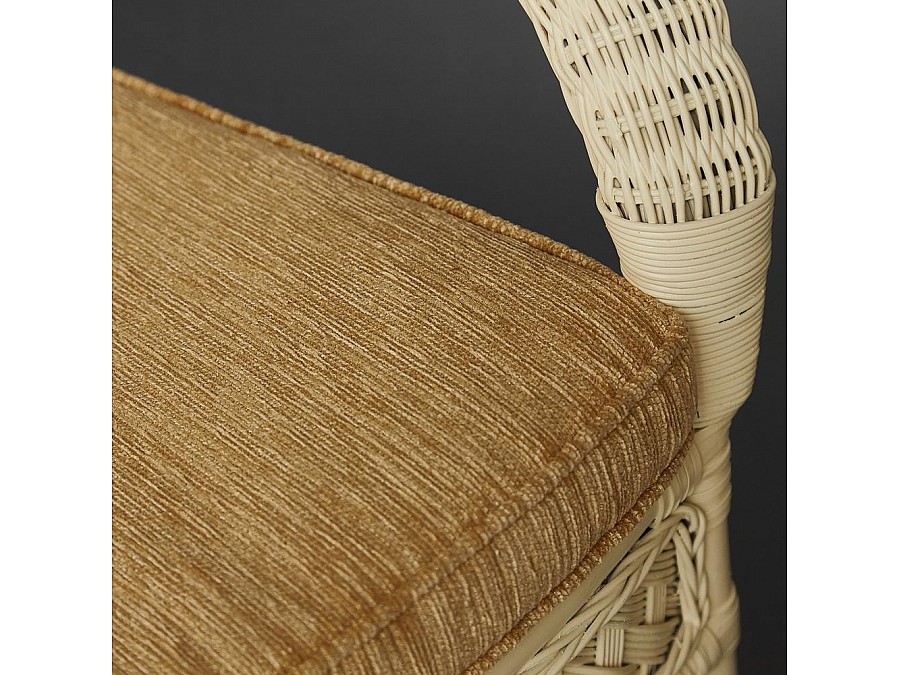 Комплект террасный ANDREA (стол кофейный со стеклом + 2 кресла + подушки)