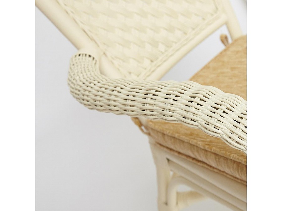 Комплект террасный ANDREA (стол кофейный со стеклом + 2 кресла + подушки)