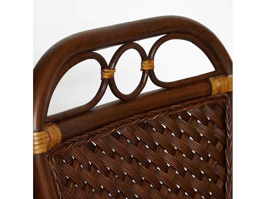 Комплект террасный ANDREA (стол кофейный со стеклом + 2 кресла + подушки)