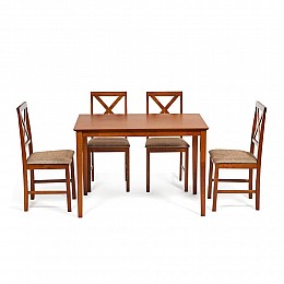 Обеденный комплект Хадсон (стол + 4 стула)/ Hudson Dining Set