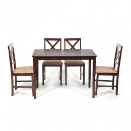 Обеденный комплект Хадсон (стол + 4 стула)/ Hudson Dining Set