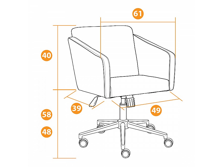 Кресло MILAN хром