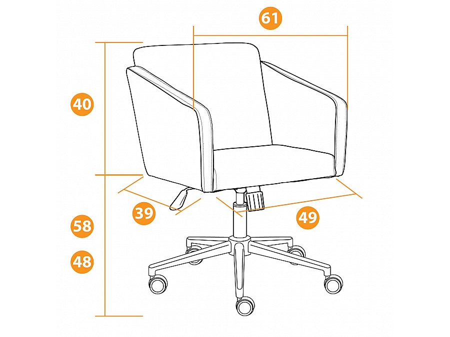 Кресло MILAN хром